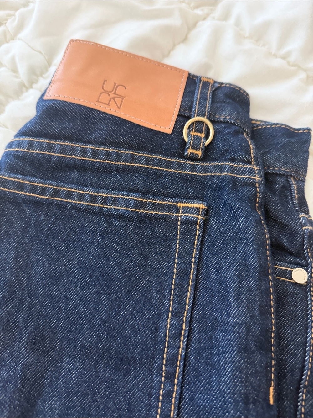 Ulla Johnson Dark Blue Straight Leg Jeans